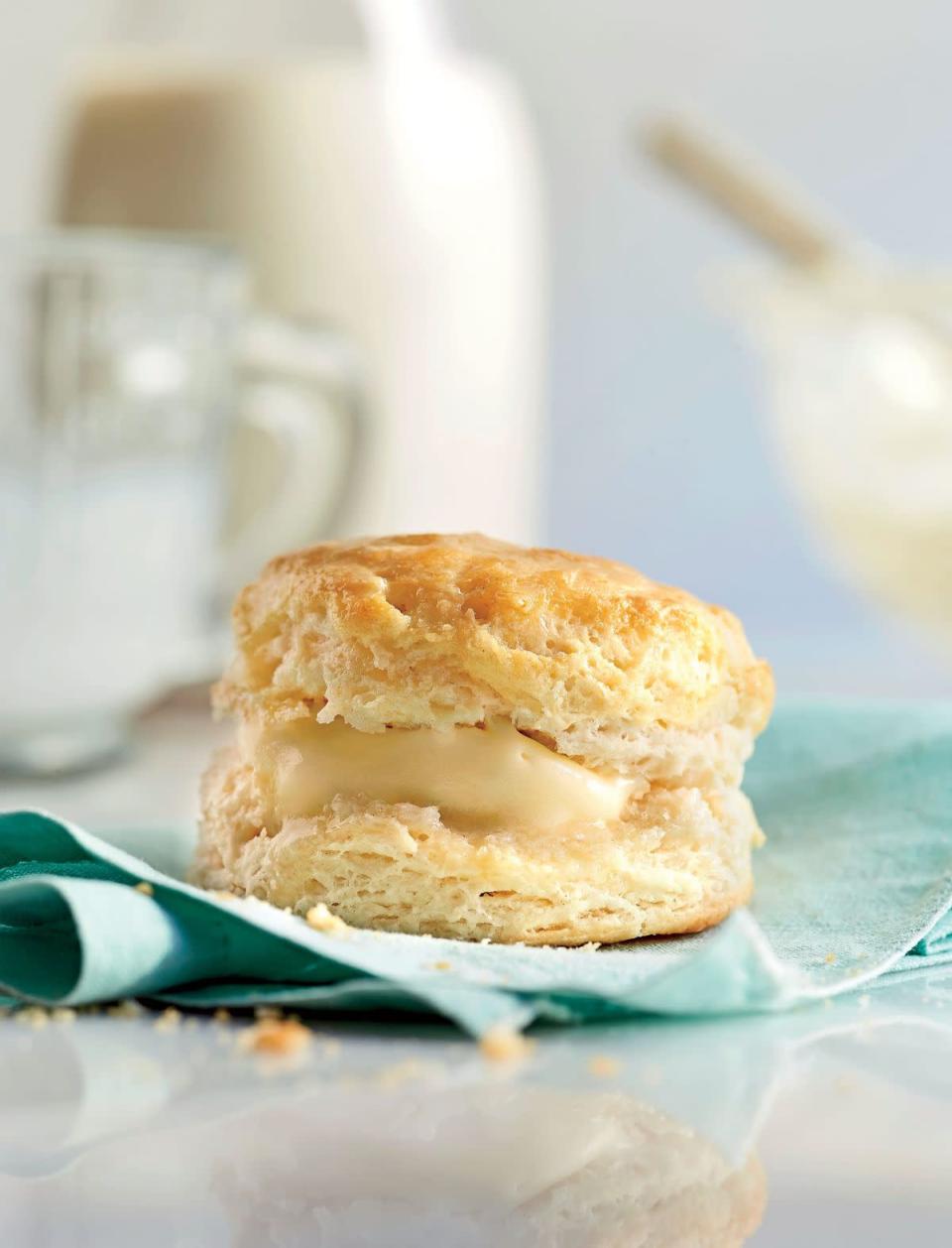 <p><strong>Recipe: <a href="https://www.southernliving.com/recipes/buttermilk-biscuits" rel="nofollow noopener" target="_blank" data-ylk="slk:Our Favorite Buttermilk Biscuit" class="link ">Our Favorite Buttermilk Biscuit</a></strong></p> <p>This three-ingredient biscuit recipe has been our standby for decades. Novice bakers and seasoned pros can master this technique for making biscuits. "THIS is the perfect biscuit recipe," wrote a reviewer. "Beyond easy, and simply the best biscuit you can make."</p>