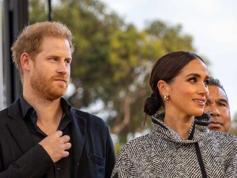 Prinz Harry und Herzogin Meghan nehmen nun deutlich weniger Platz auf der royalen Homepage ein. (Bild: imago images/ZUMA Wire)