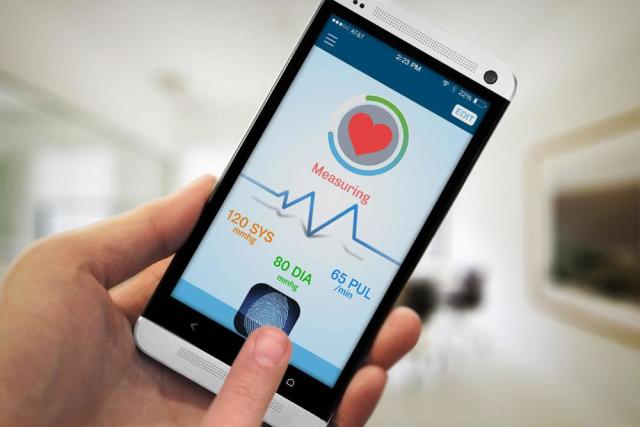 This app uses phone camera to measure your blood pressure