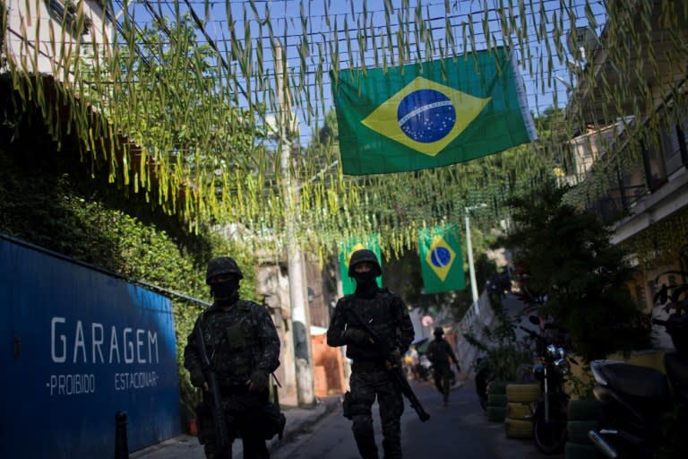 Brazil's second biggest city Rio de Janeiro, which hosted the Olympics in 2016, is suffering from a cocktail of surging violent crime and financial disarray, with troops patrolling impoverished neighborhoods known as favelas