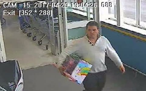 CTV footage issued by Dorset Police of CCTV clip of Kevin Downton at Toys R Us in Poole on April 29, 2017 where he purchased wrapping paper and a gift for his daughter's birthday. - Credit: Dorset Police /PA