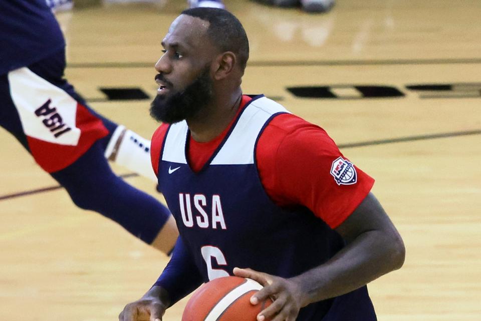 LeBron James is seeking a third Olympic gold medal with Team USA (Getty Images)