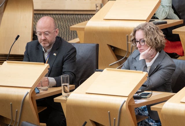 Patrick Harvie and Lorna Slater