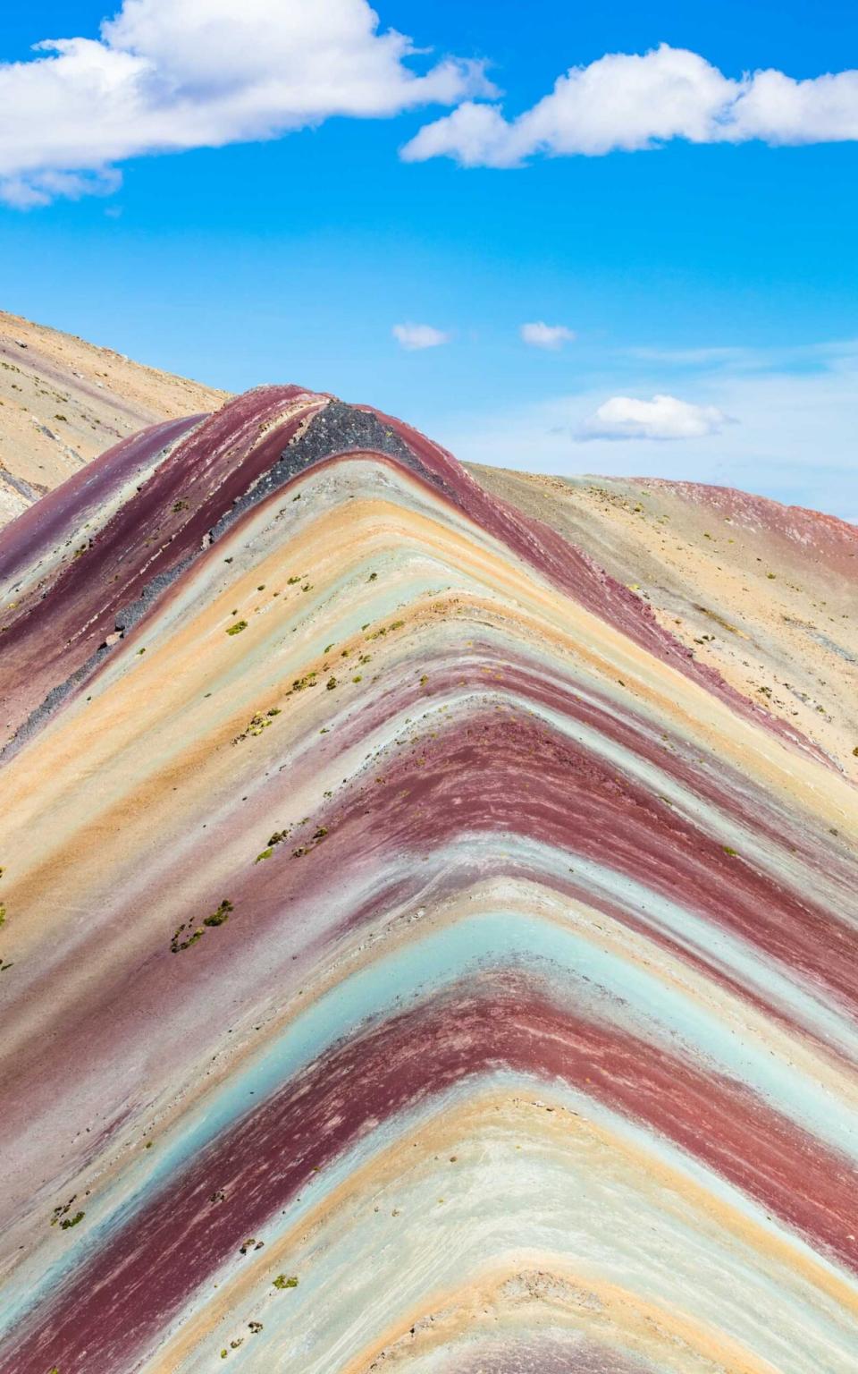 A mountain of miracles stained in seven colors Mt.vinicunca