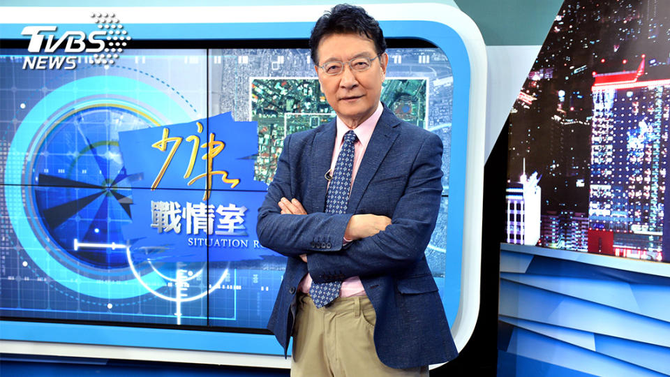 TVBS《少康戰情室》特邀陳文茜上節目談國際局勢。(圖／TVBS)