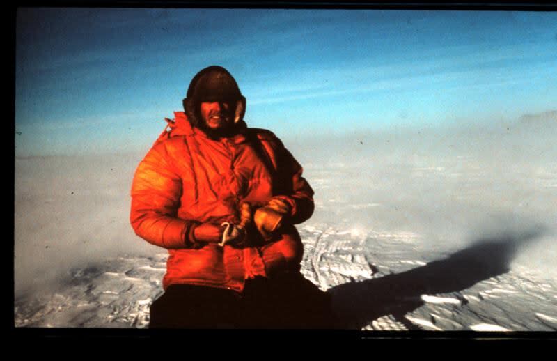 A young Austin Mardon during his expedition to Antarctica in the mid-1980s.