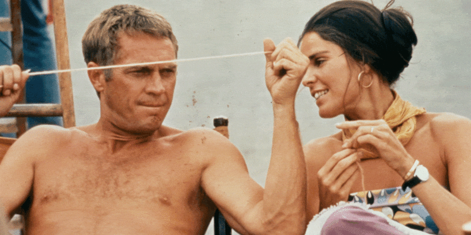 1973: Steve McQueen and Ali MacGraw