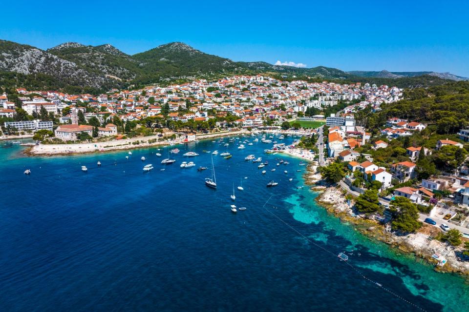 The island of Hvar is located close to Split on the mainland (Getty Images)