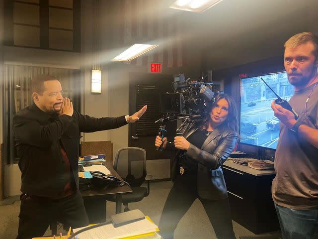 <p>Mariska Hargitay/Instagram</p> Ice-T and Mariska Hargitay