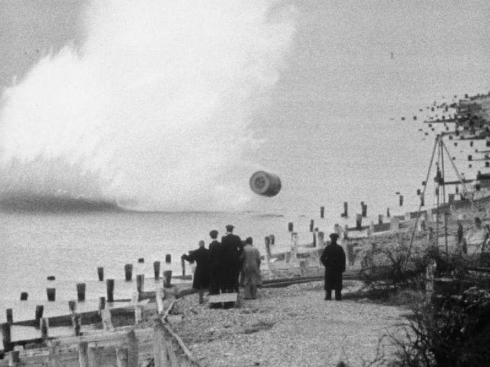 Dambuster Bouncing bomb training WWII