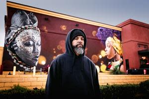 The latest mural represents artist’s perspective of Black History Month