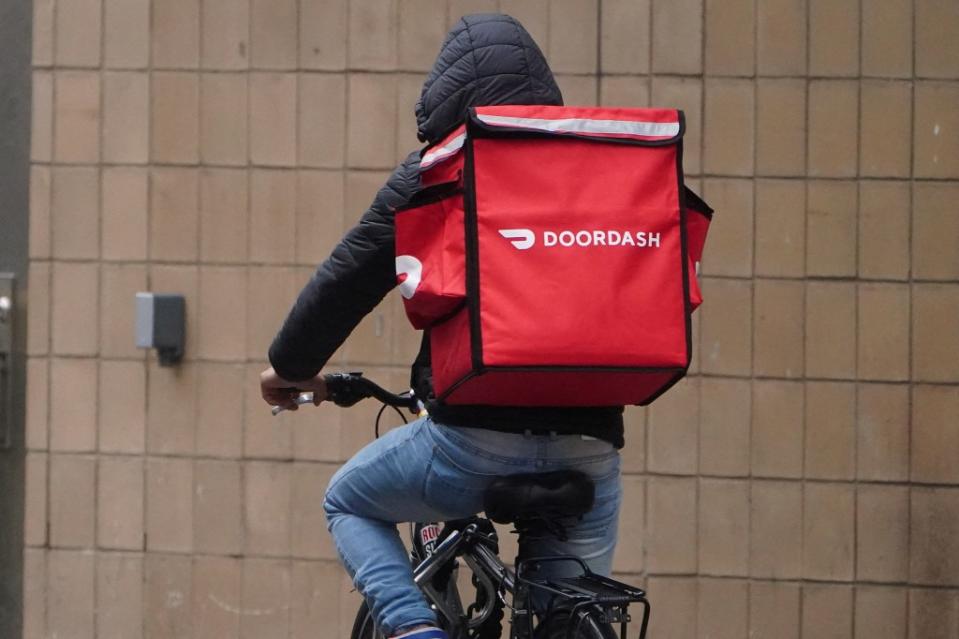 There are about 60,000 food delivery workers in New York City. REUTERS