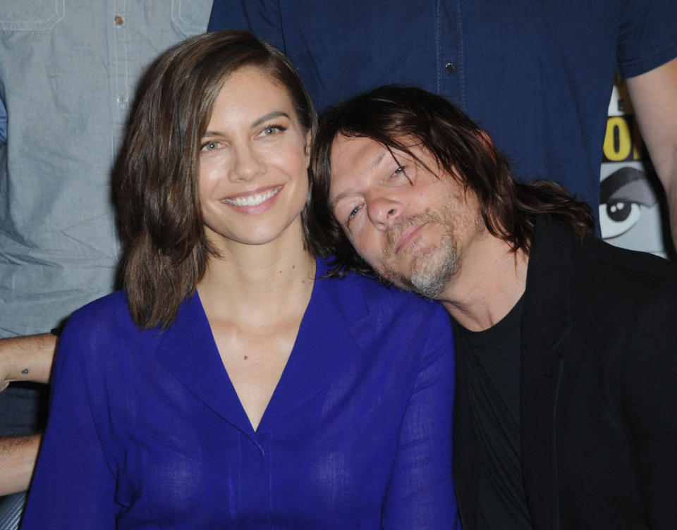 Lauren Cohan and Norman Reedus.