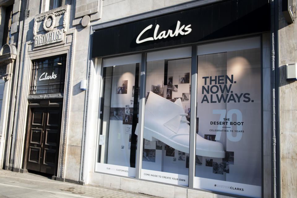 Clarks shoe store on Oxford Street in London