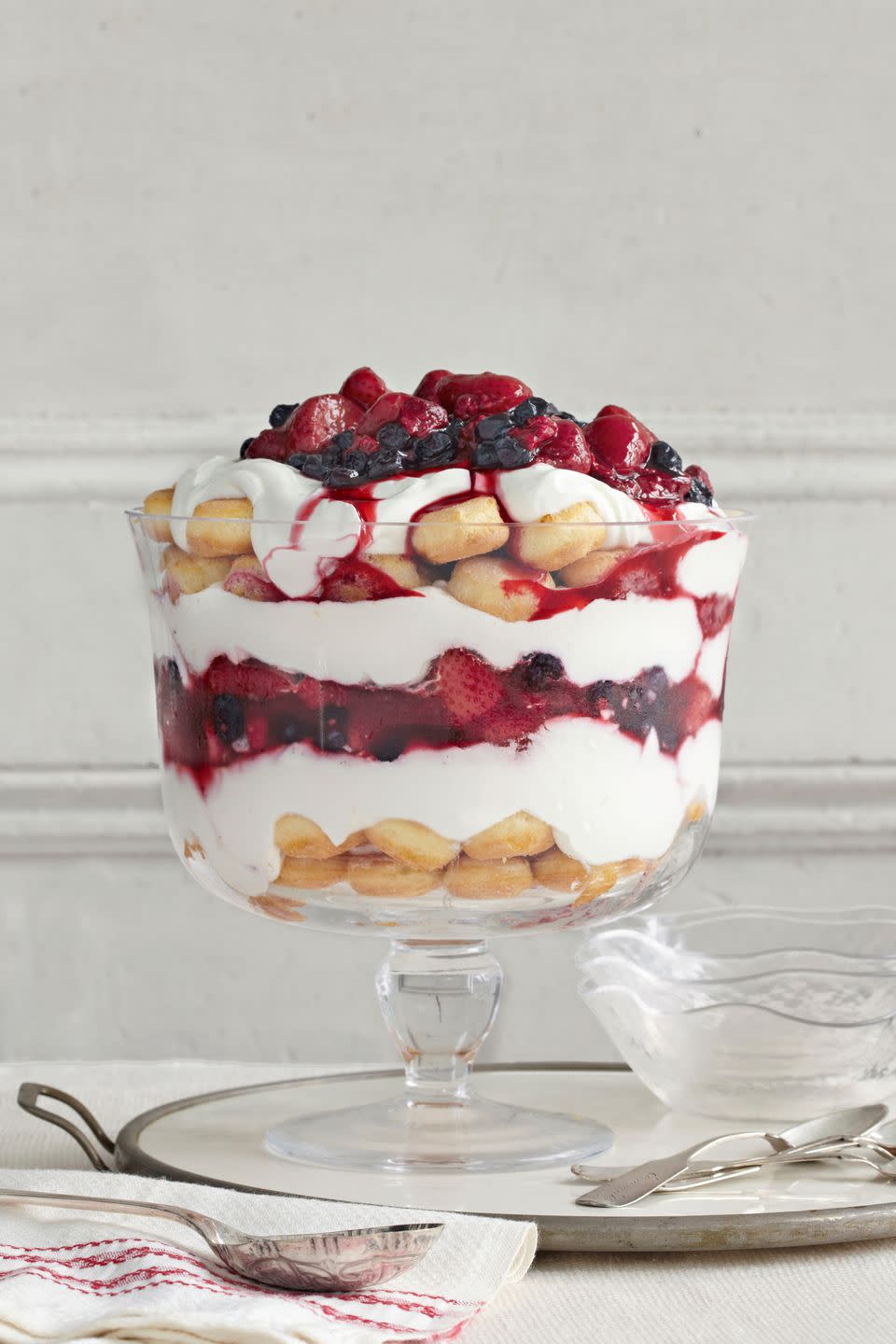 Vanilla Yogurt and Berry Trifle