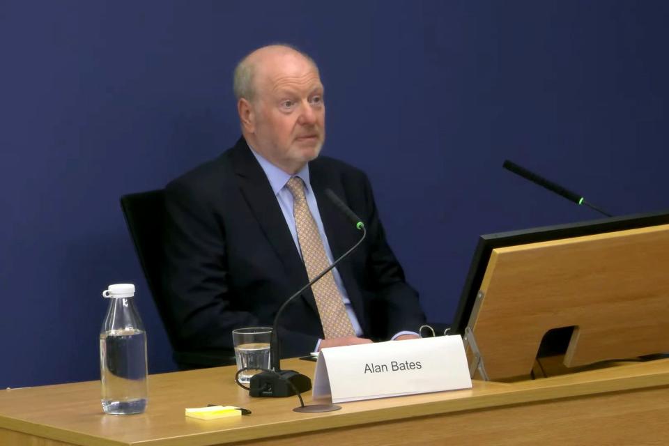 Alan Bates says mediation scheme was a ‘fishing expedition’ (Post Office Horizon IT Inquiry/PA) (PA Media)