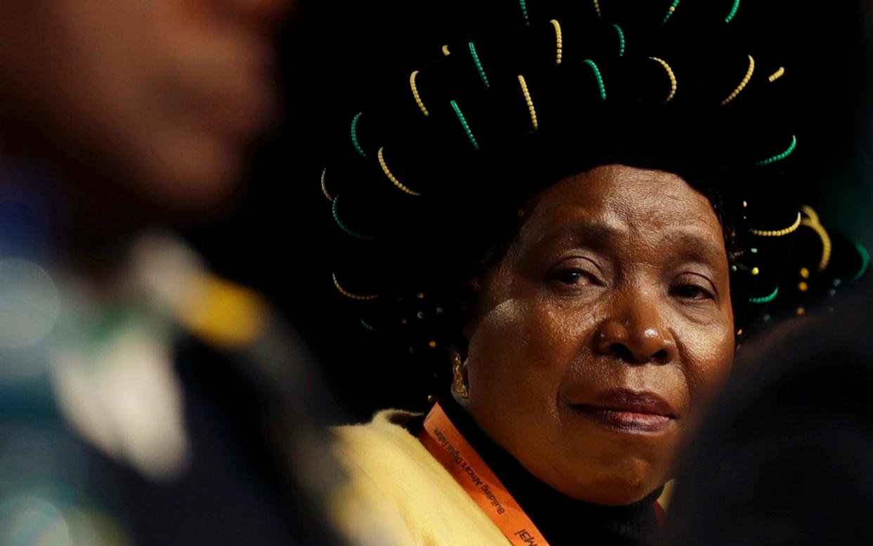 Nkosazana Dlamini-Zuma has raised her hand to bid for leader of the African National Congress - AP