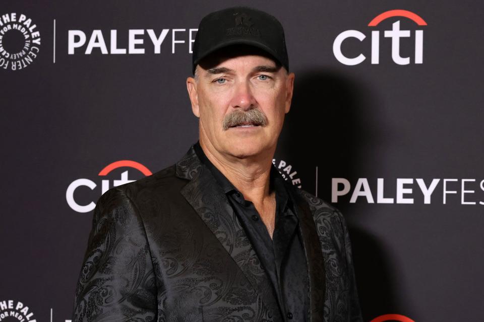 <p>Kevin Winter/Getty</p> Patrick Warburton in Los Angeles on April 19, 2024