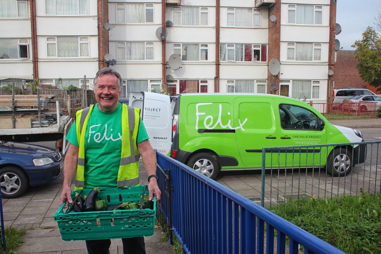 A fresh food parcel being delivered to a charity (Katie Barraclough/The Felix Project)