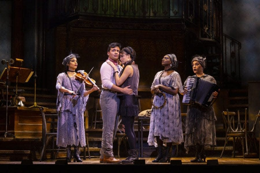 A scene from the national touring production of the Tony Award-winning musical “Hadestown.”