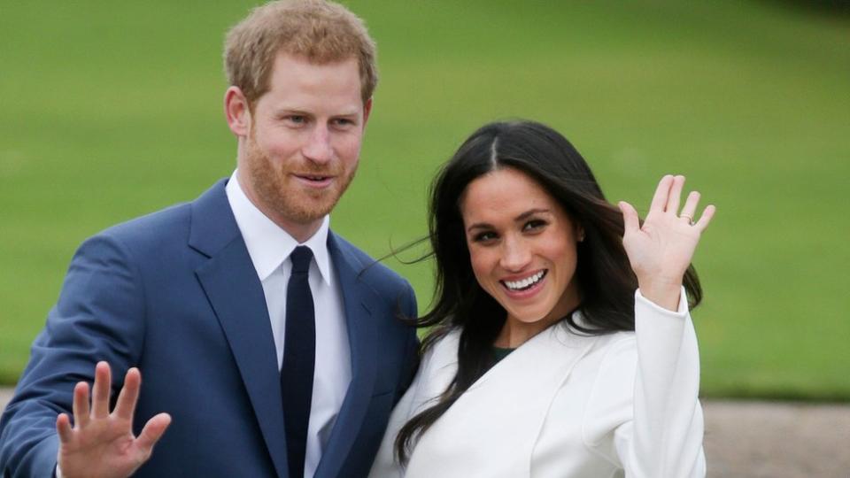 Harry y Meghan el día que anunciaron su compromiso