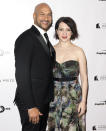 Keegan-Michael Key and his wife, Elisa Pugliese, arrive at the Kennedy Center for the Performing Arts for the 21st Annual Mark Twain Prize for American Humor presented to Julia Louis-Dreyfus, Sunday, Oct. 21, 2018, in Washington. (Photo by Owen Sweeney/Invision/AP)