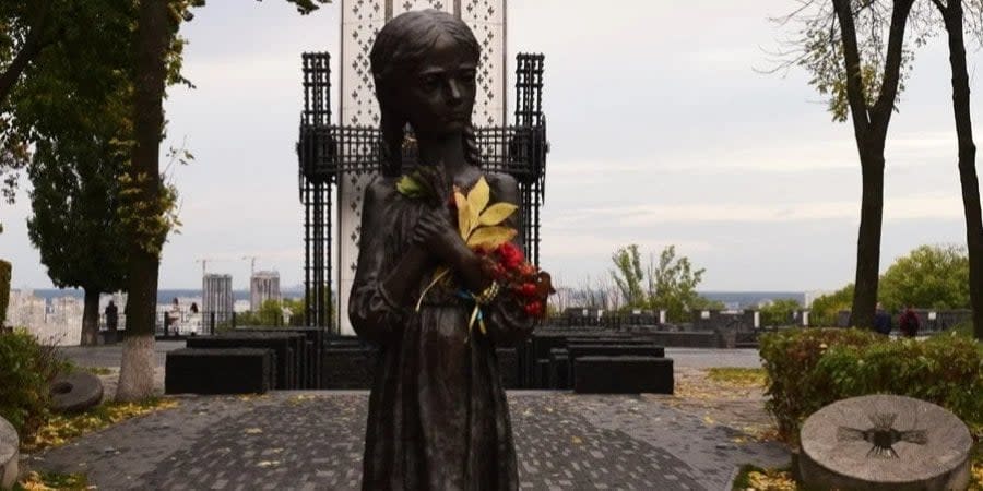 The memorial complex in Kyiv, dedicated to the memory of the victims of the Holodomor in Ukraine