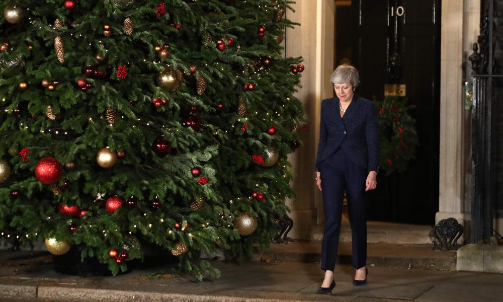 Theresa May outside Number 10 Downing Street