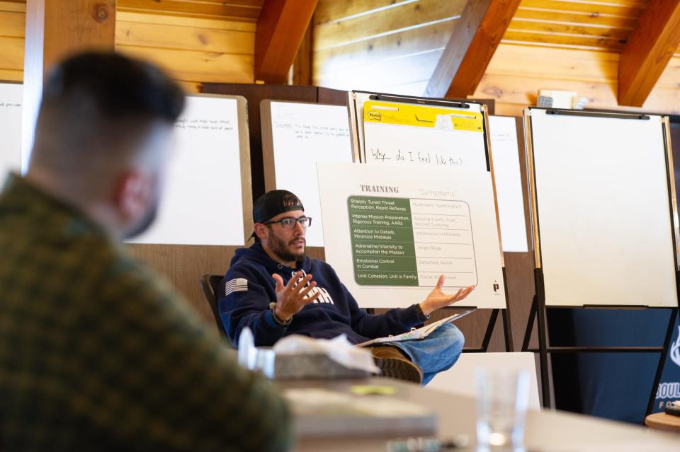 Ian Ricci, 39, is an Army veteran who battled through PTSD to achieve post-traumatic growth, regaining a purpose and positivity about life that now has him helping other veterans as part of the Boulder Crest Institute for Posttraumatic Growth.