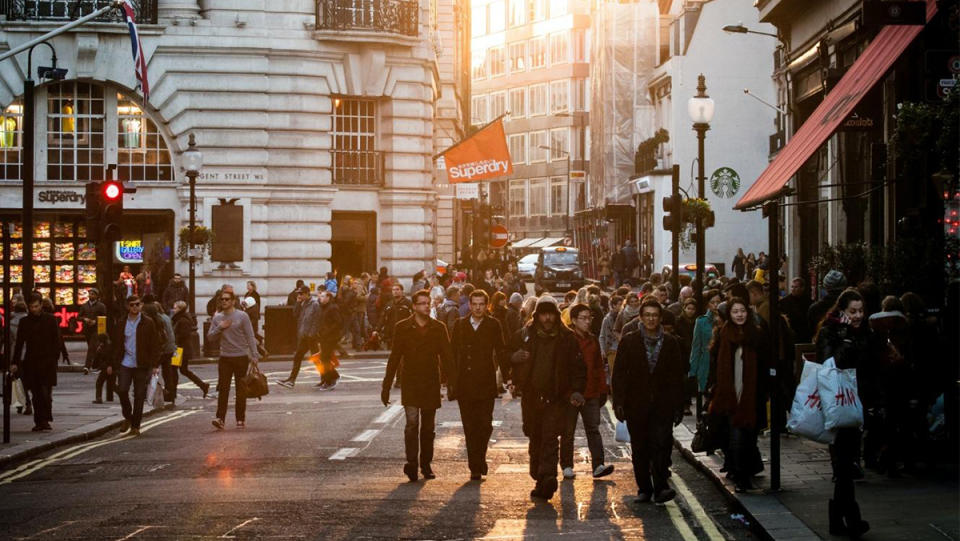 Shoppers in London