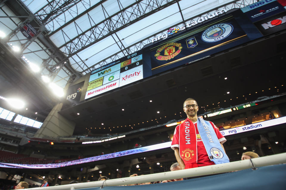 About 67,000 fans turned out in Houston to watch English Premier League teams Manchester City and Manchester United play in July. (Getty Images) 