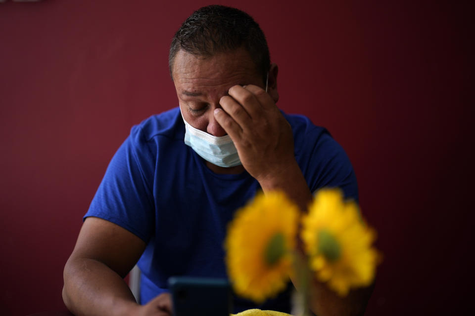 Brahan Castro, a migrant from Colombia, waits to apply for asylum in the United States Thursday, June 30, 2022, at a shelter for migrants in Tijuana, Mexico. The Supreme Court has ruled that the Biden administration properly ended a Trump-era policy forcing some U.S. asylum-seekers to wait in Mexico. (AP Photo/Gregory Bull)