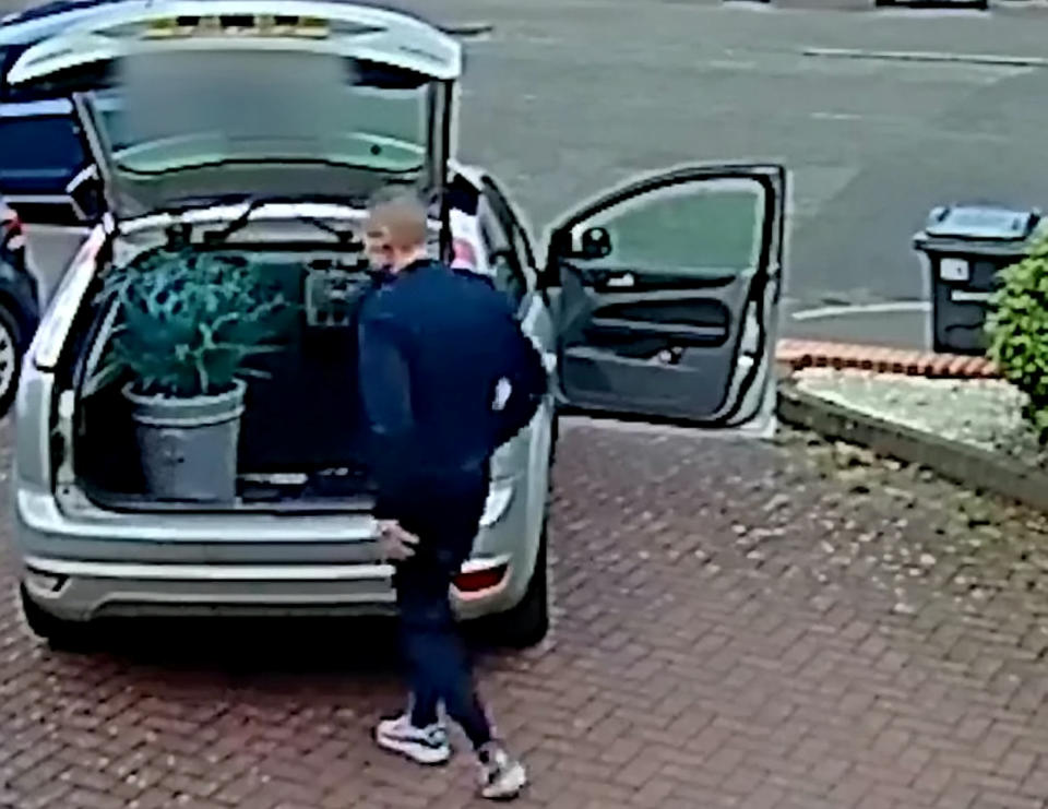 Thief caught on CCTV stealing plants in Birmingham