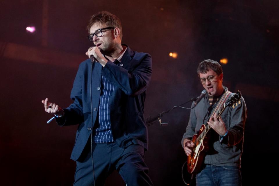 Blur are up for Best Rock Act (AP)