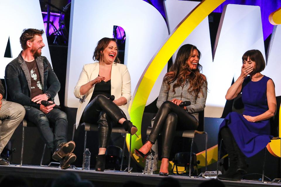 Christian Borle, Ashley Brown, Merle Dandridge, and Susan Egan