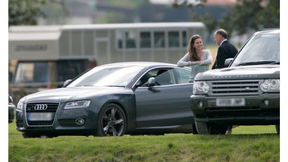 Another polo event, another Audi. This time Kate's snapped alongside an A5