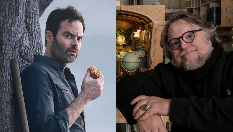 Guillermo del Toro aparece en 'Barry'. Fotos: HBO y Netflix