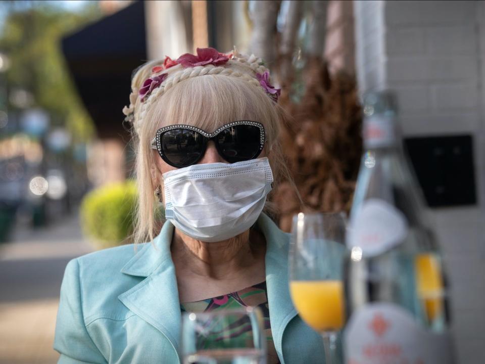 Connecticut reopening mask woman coronavirus