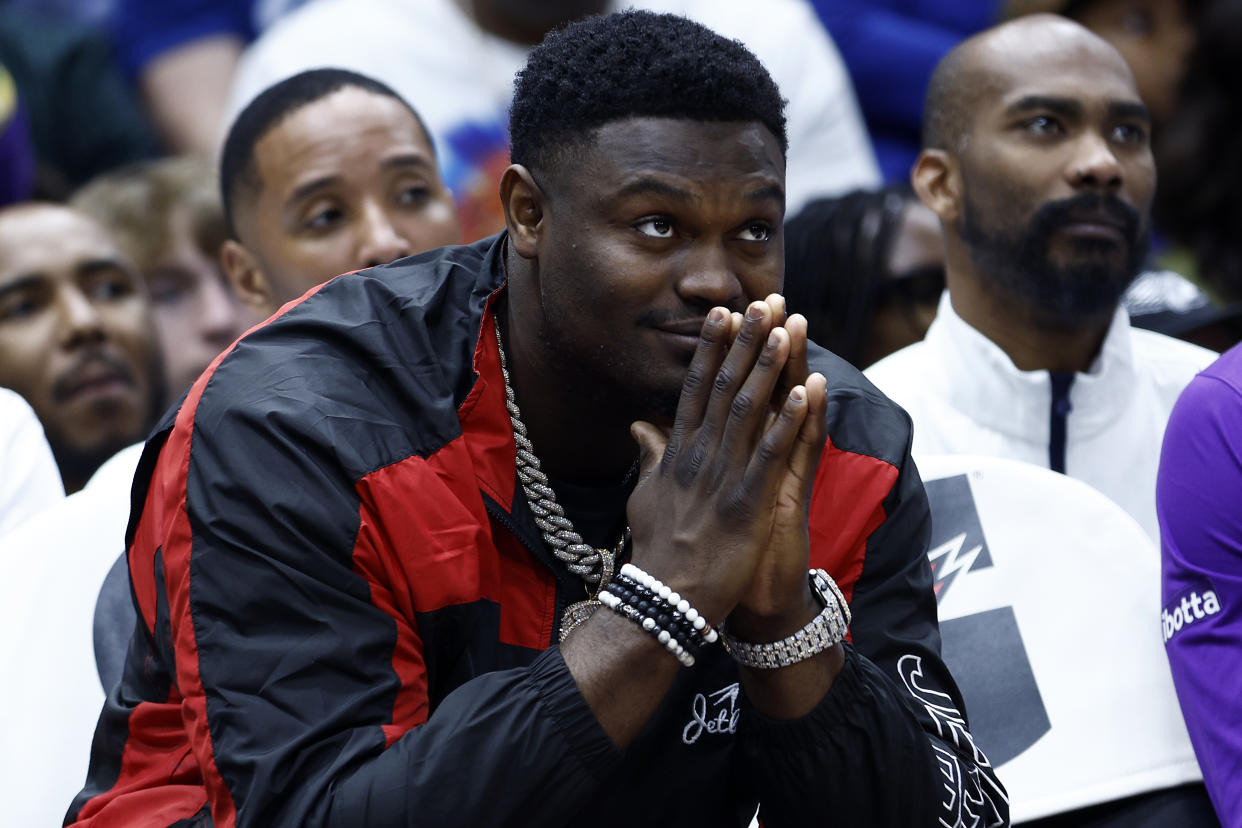 Zion Williamson is a wild card in any NBA trade conversation. (Chris Graythen/Getty Images)