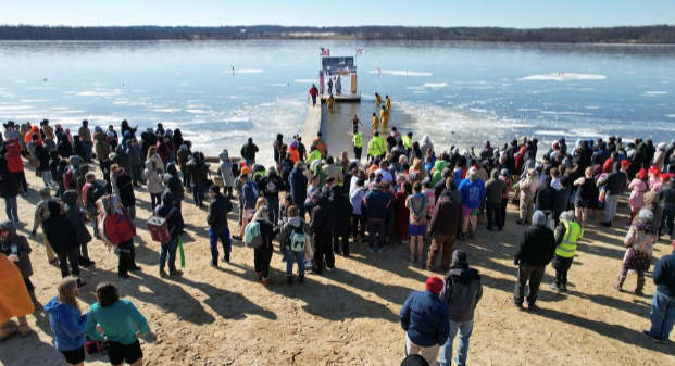 The Chippewa Lake Polar Bear Jump and Fun Run/Walk is held by the Chippewa Lake Lions Club. Proceeds benefit are used for charitable efforts. Last year the event raised about $62,000.