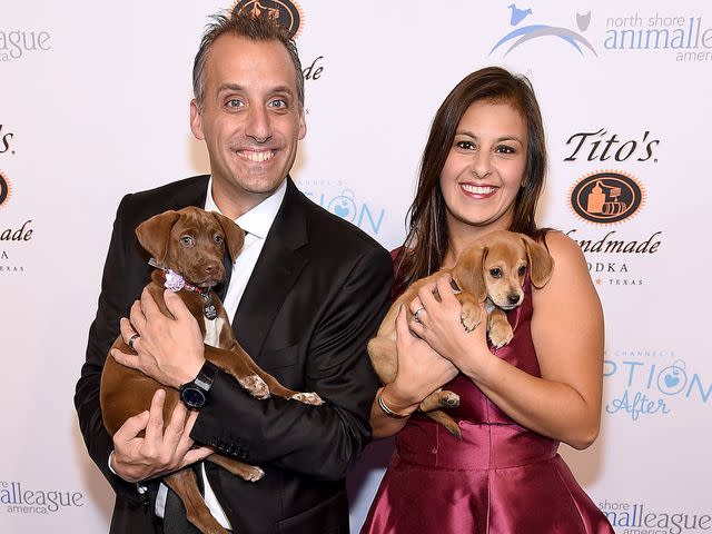 <p>Jamie McCarthy/Getty</p> Joe Gatto and Bessy Gatto attend the North Shore Animal League America's Annual Celebrity "Get Your Rescue On" Gala in 2018