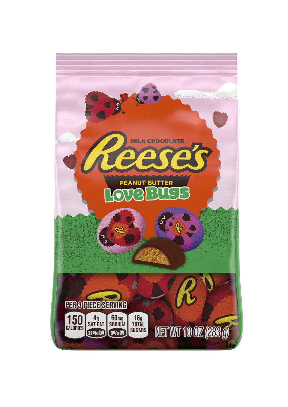 <p>The same peanut butter chocolates you know and love, only in even cuter packaging. <strong><em>$3.59; <a rel="nofollow noopener" href="https://goto.target.com/c/249354/81938/2092?subId1=POFOODVDayTreatsMM&u=https%3A%2F%2Fwww.target.com%2Fp%2Freese-s-valentine-s-peanut-butter-love-bugs-10oz%2F-%2FA-52731106" target="_blank" data-ylk="slk:target.com;elm:context_link;itc:0;sec:content-canvas" class="link ">target.com</a></em></strong></p>