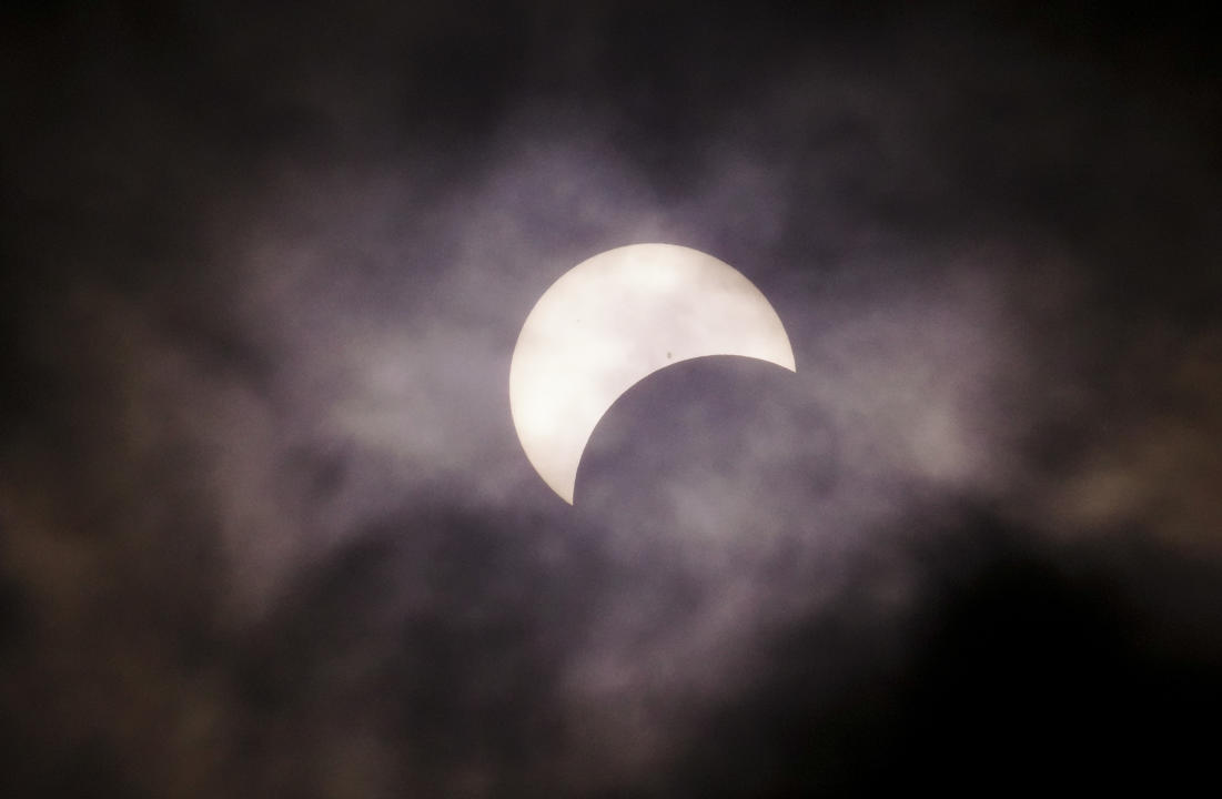 A total solar eclipse is photographed from Prince Edward County, Ont., Monday, April 8, 2024. THE CANADIAN PRESS/Sean Kilpatrick