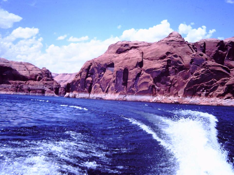 The view from the back of The Lady K, the house boat on which Sandra Day O'Connor and Warren Burger vacationed.