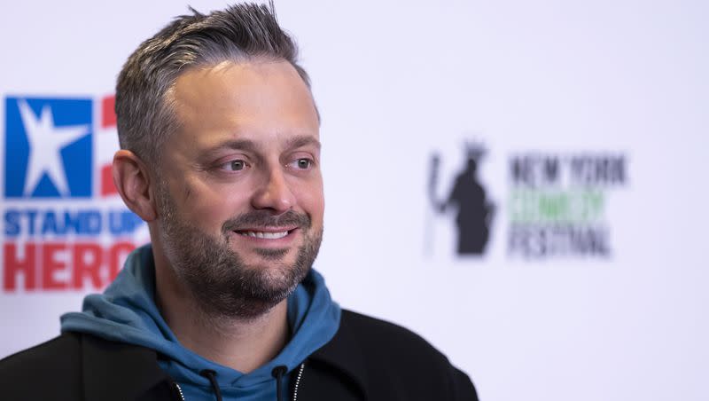 Nate Bargatze attends a benefit in New York on Monday, Nov. 8, 2021. Bargatze is scheduled to return to Utah in December.