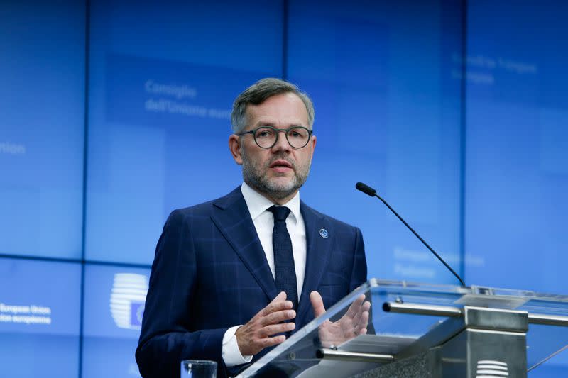 News conference after the General Affairs Council at the European Council Headquarters in Brussels