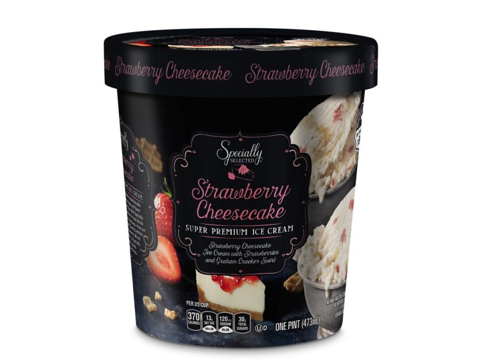 Specially Selected strawberry-cheesecake ice cream