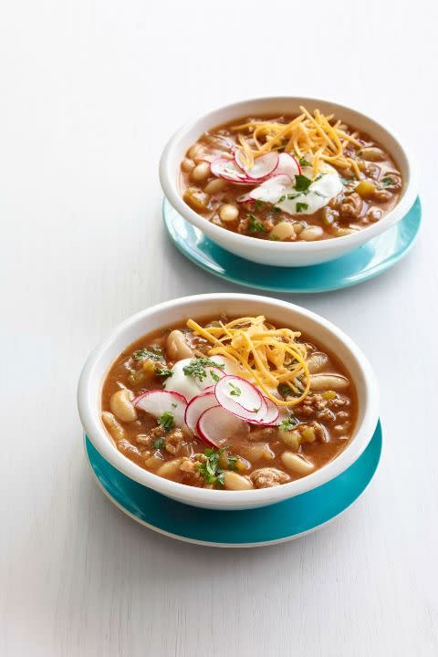 Slow Cooker Turkey Pumpkin Chili