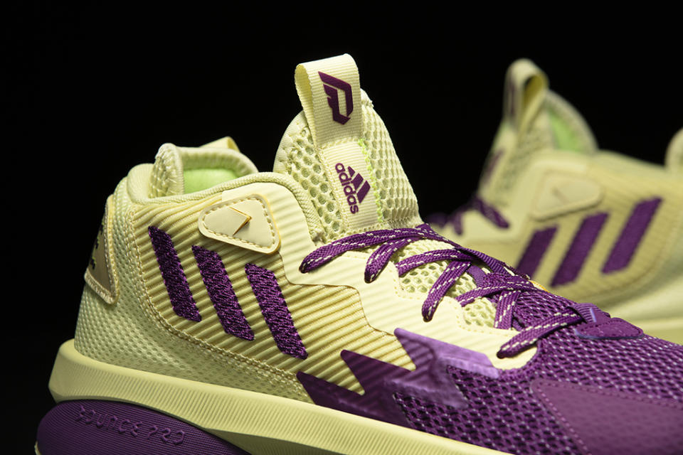 Damian Lillard’s Adidas Dame 8 sneaker. - Credit: Dave Coy