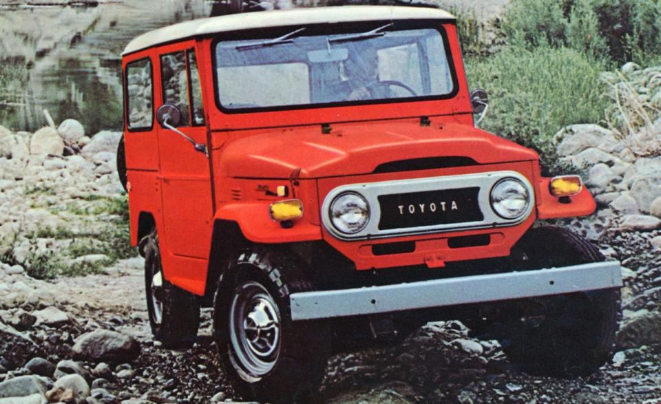 <p>The Land Cruiser FJ40 started out as Toyota’s answer to the Willys MB-in essence, it was Japan’s Jeep. Toyota really overbuilt the machine with heavy-duty parts; FJs weighed as much as quarter-ton more than a comparable Jeep CJ. Much of that beefiness resided in a stout drivetrain. Every FJ40 used a torque-rich inline-six and solid axles with leaf springs. A more powerful 4.2-liter 2F engine replaced the original 3.9-liter in 1975. Parts to repair this later engine are easier to find. However with only 135 horsepower, FJ40s still weren’t quick. The late 1970s and early 1980s FJs are most desirable since they have four-speed manuals, disc brakes up front, and optional power steering and air conditioning. The FJ40 is great for long trips because it is spacious inside and relatively quiet-because all models used a removable steel hardtop. The FJ’s vintage off-road vibe is unmistakably cool-even when left in completely stock form. Pull the top off, fold down the windshield and the FJ40 is a blast to drive.<br><br></p><p>Among off-road warriors, the FJ40 has been popular since the 1970s, so there are many proven parts ready for an owner to upgrade and personalize an FJ. Chevy V-8 swaps are very common. Aftermarket company <a rel="nofollow noopener" href="http://www.advanceadapters.com" target="_blank" data-ylk="slk:Advanced Adaptors;elm:context_link;itc:0;sec:content-canvas" class="link ">Advanced Adaptors</a> offers a kit to do just that, and the FJ40’s drivetrain is so strong that it can live behind the muscle of that V-8.<br><br></p><p>Land Cruisers aren’t the bargains they once were. At the top of the pyramid for restored/built-up FJ40s is <a rel="nofollow noopener" href="http://www.icon4x4.com/fj" target="_blank" data-ylk="slk:Icon;elm:context_link;itc:0;sec:content-canvas" class="link ">Icon</a>, which offers essentially small batch, meticulously-rebuilt FJs that have been upgraded from stock to have V-8 engines, smooth-riding coil-spring suspensions and modern interior amenities. These drive as well as a modern 4WD vehicle and are priced deep into the six-figure range.<br><br></p><p>Frenzied auction bidding has resulted in sales ranging from $40,000-$60,000, really pulling up the price of every FJ40. The classic car experts at Hagerty Insurance list the value of “Good” ones at around $33,000. Even those in “Fair” condition are bringing close to $13,000.</p>